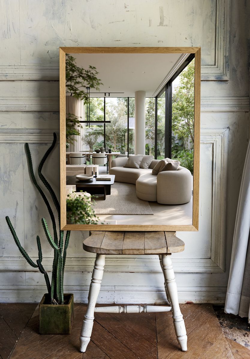 Modern Minimalist Living Room Poster. room preview