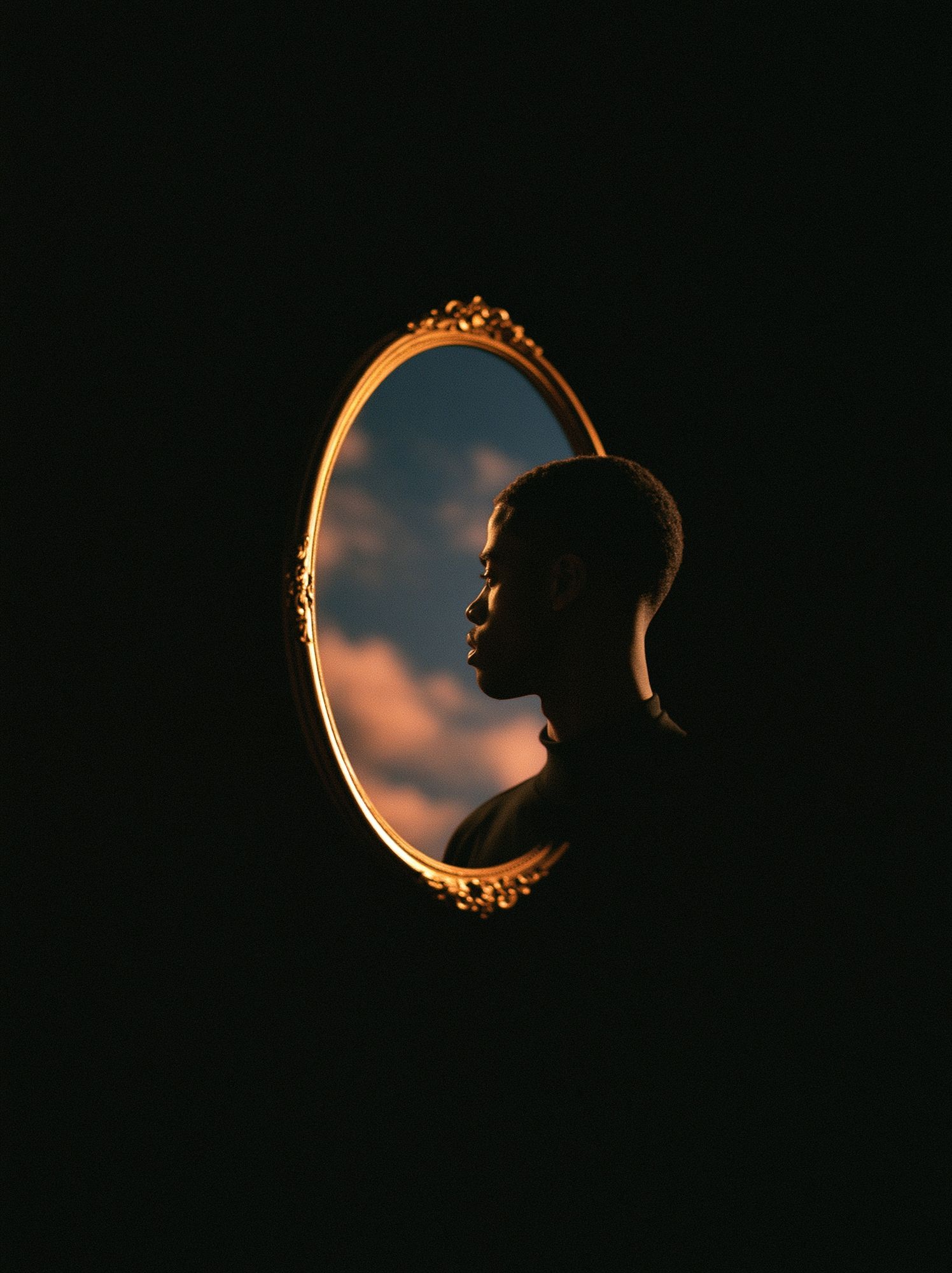 Mirror Portrait — Photography Print. poster — photography art