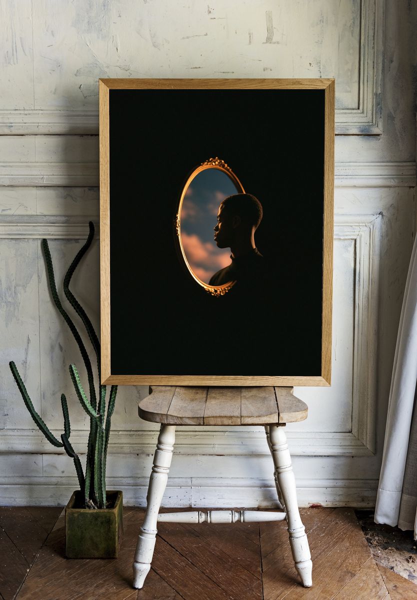 Mirror Portrait — Photography Print. room preview