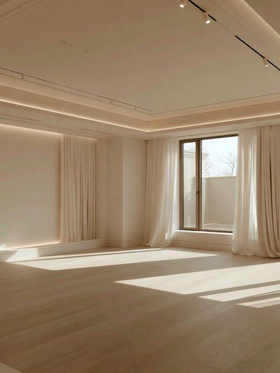 Minimalist Sunlit Interior Print. poster