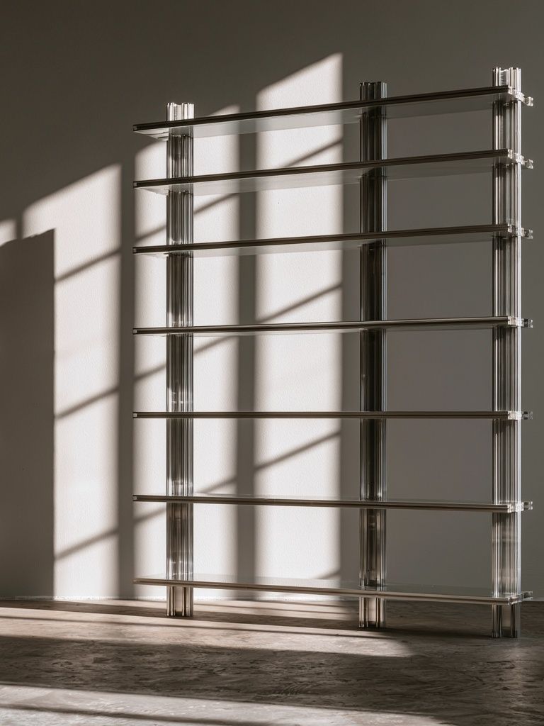 Minimalist Sunlit Shelf Poster. poster — minimalist art