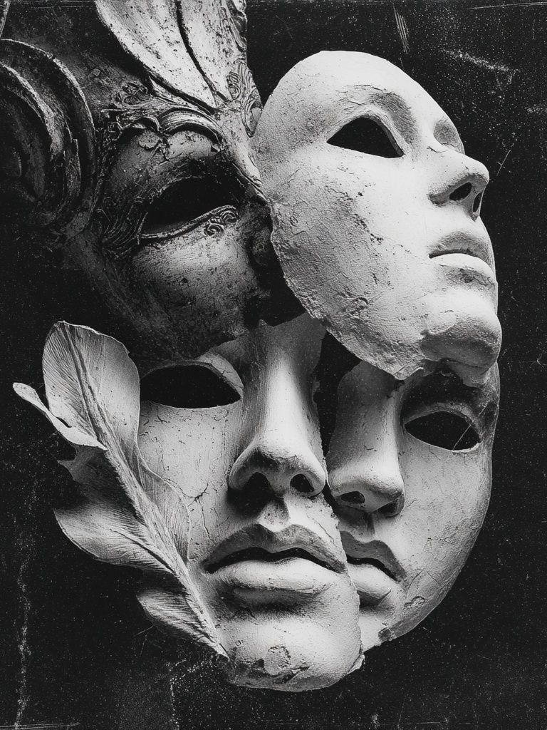 Abstract Mask Art Poster. poster detail