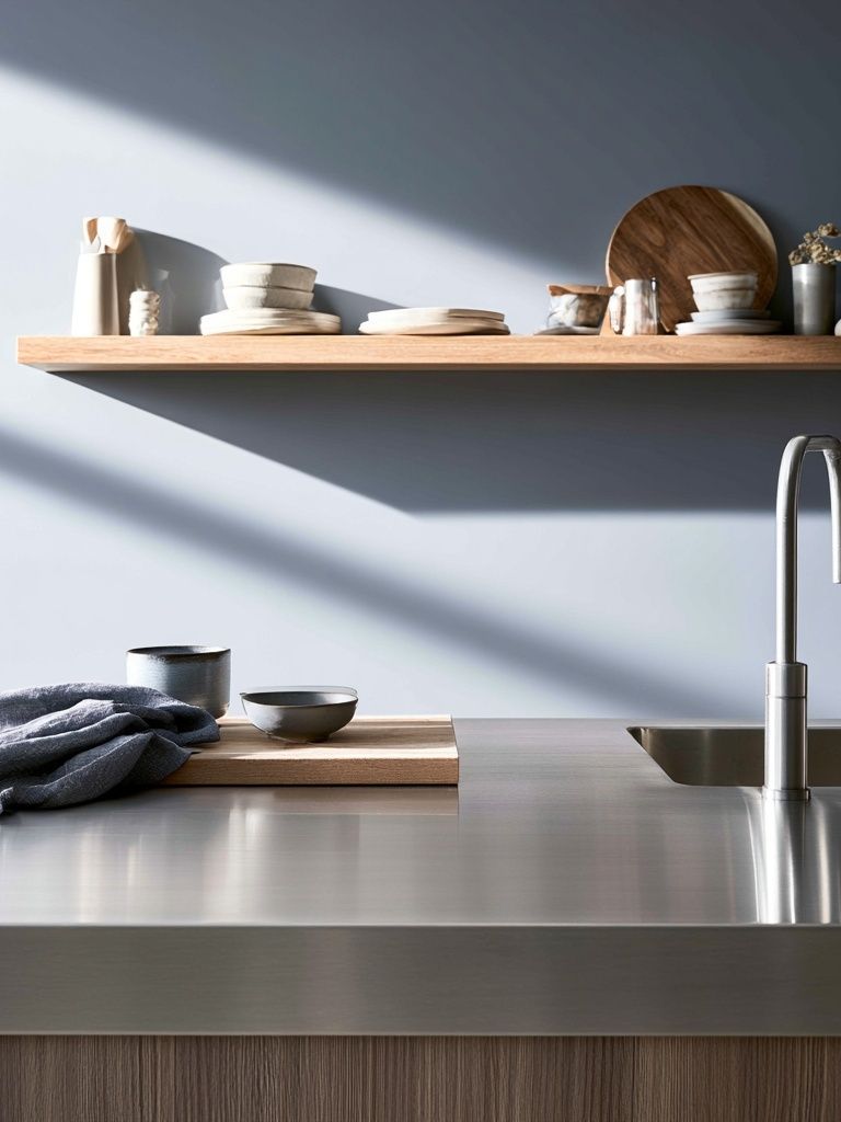 Minimalist Kitchen Interior Print. poster — minimalist art