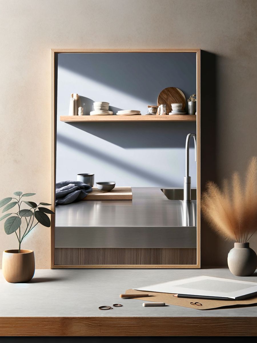 Minimalist Kitchen Interior Print. — room view 2
