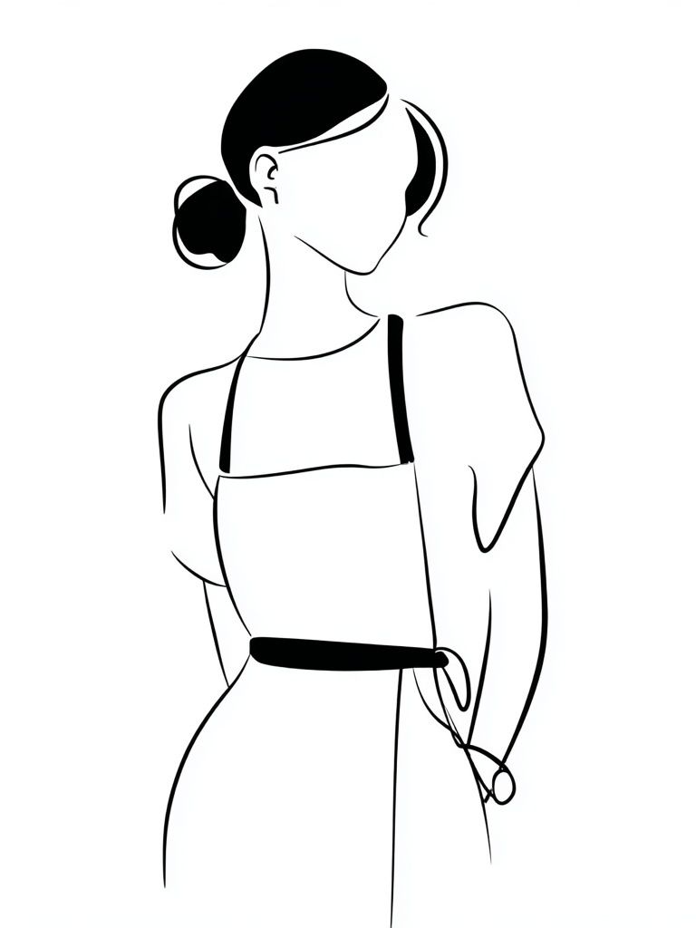 Minimalist Line Art Woman Poster. poster — minimalist art