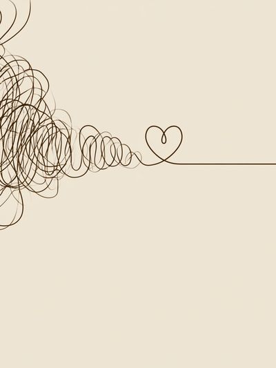 Heart Line Minimalist Print.