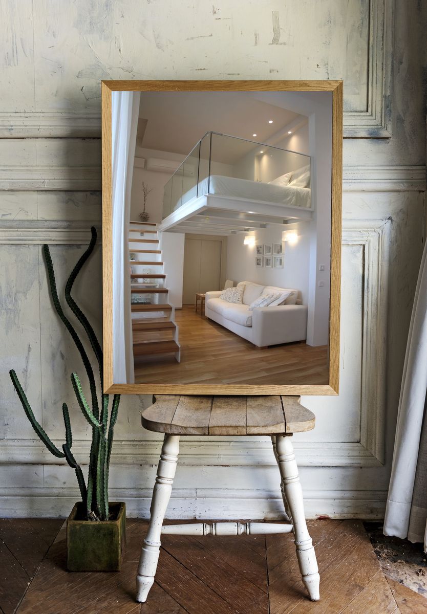 Modern Loft Living Room — Interior Design Print. room preview