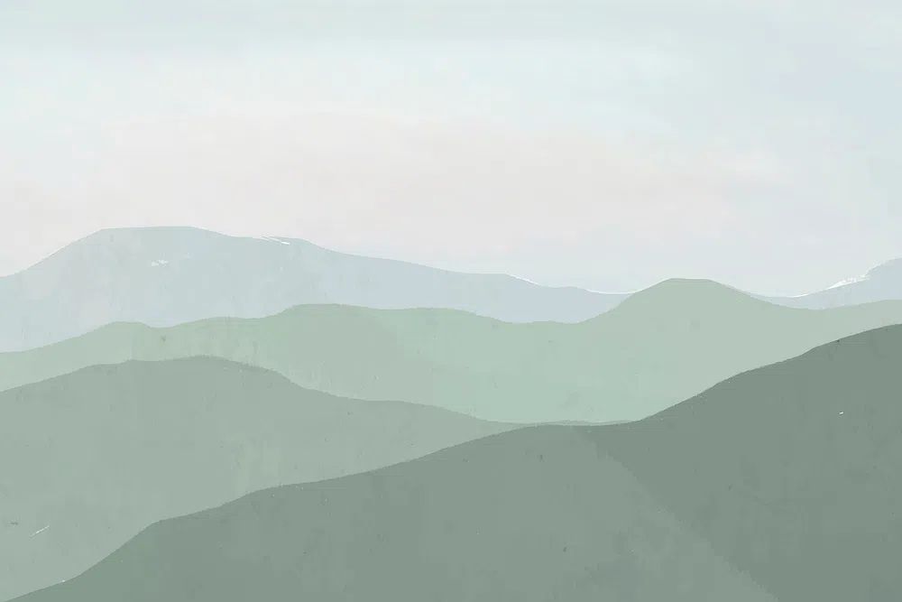 Serene Mountain Landscape Poster. poster — nature art