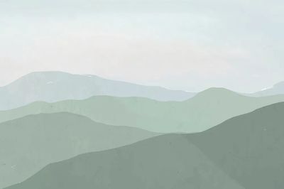 Serene Mountain Landscape Poster.