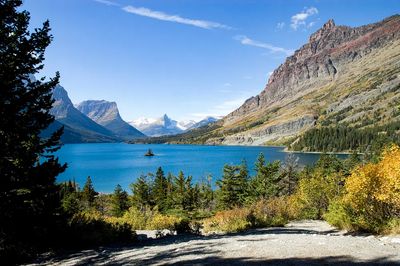 Mountain Lake Landscape Poster.