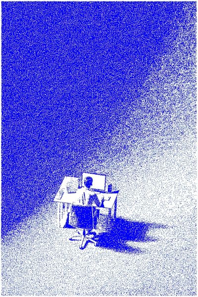 Working Late — Minimalist Print. poster print