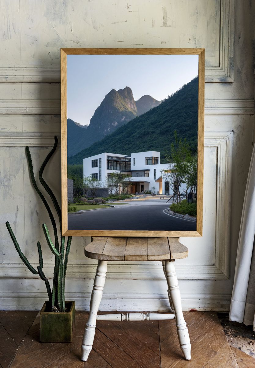 Modern Mountain House — Architecture Print. room preview