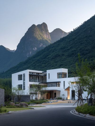 Modern Mountain House — Architecture Print. poster