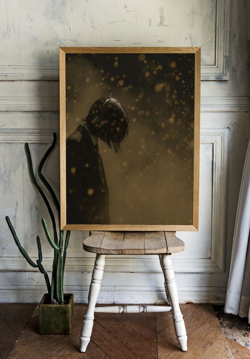 Mysterious Musician — Fine Art Print room preview