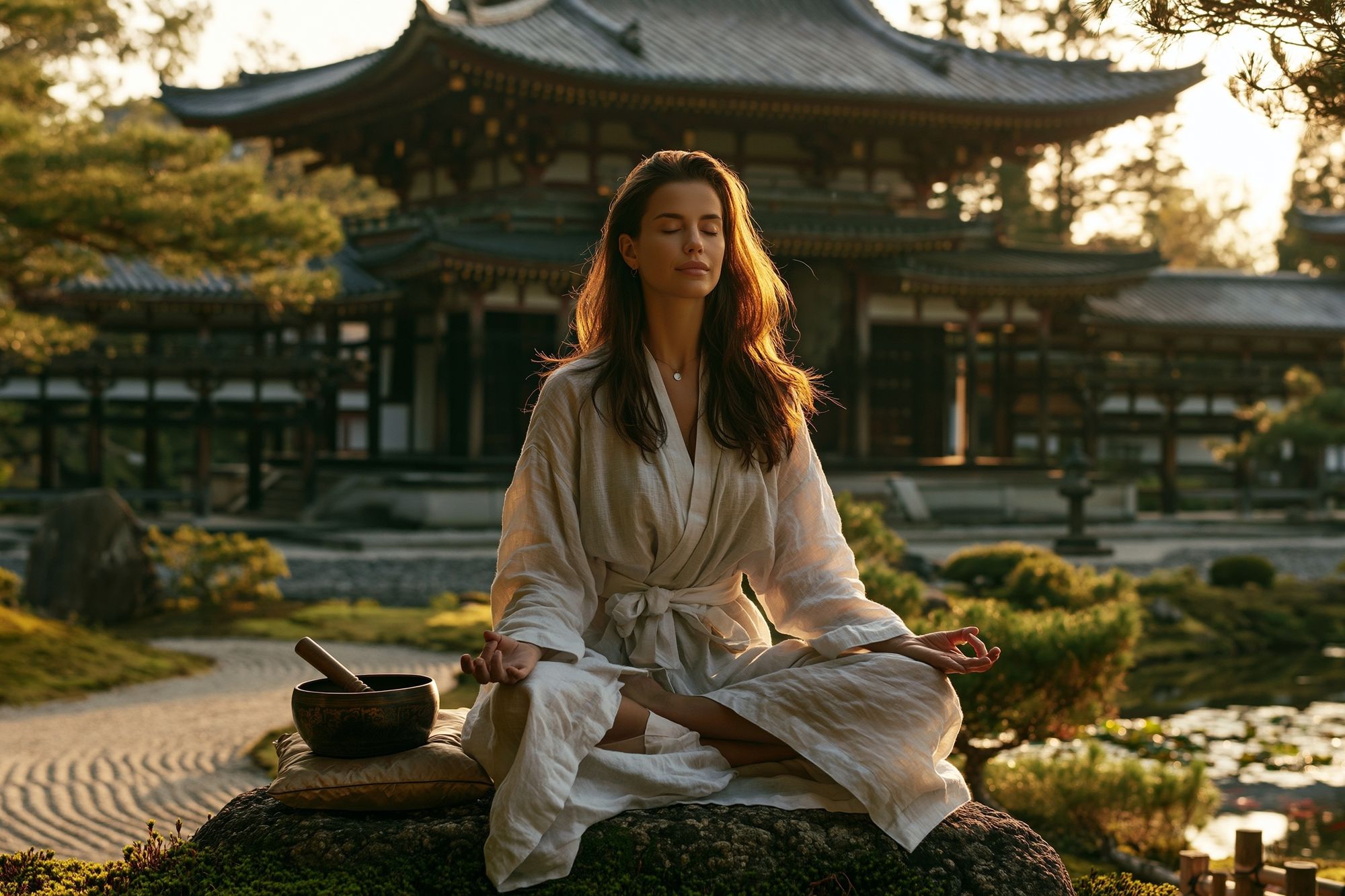 Zen Garden Meditation Photography Poster. poster detail