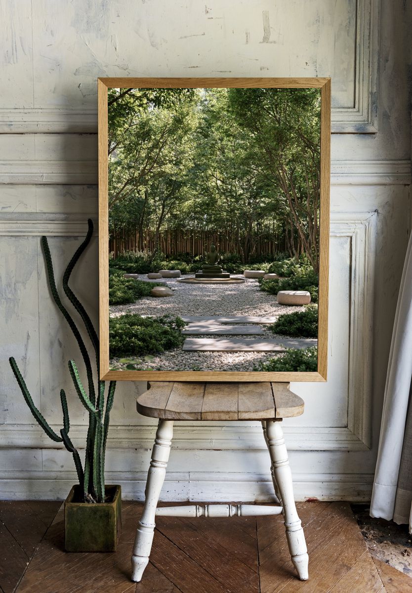 Zen Garden Meditation Poster. room preview