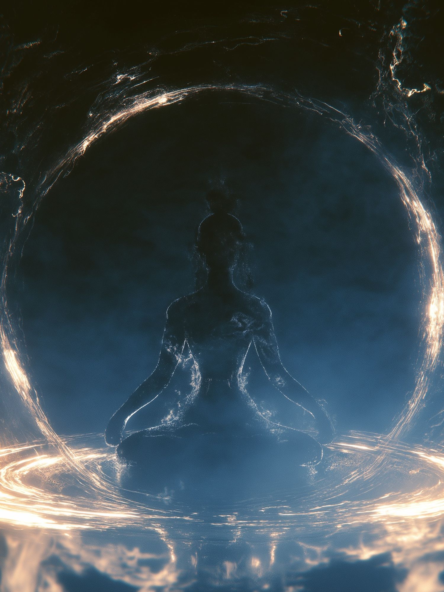Meditative Light Portal Print. poster — mindfulness art