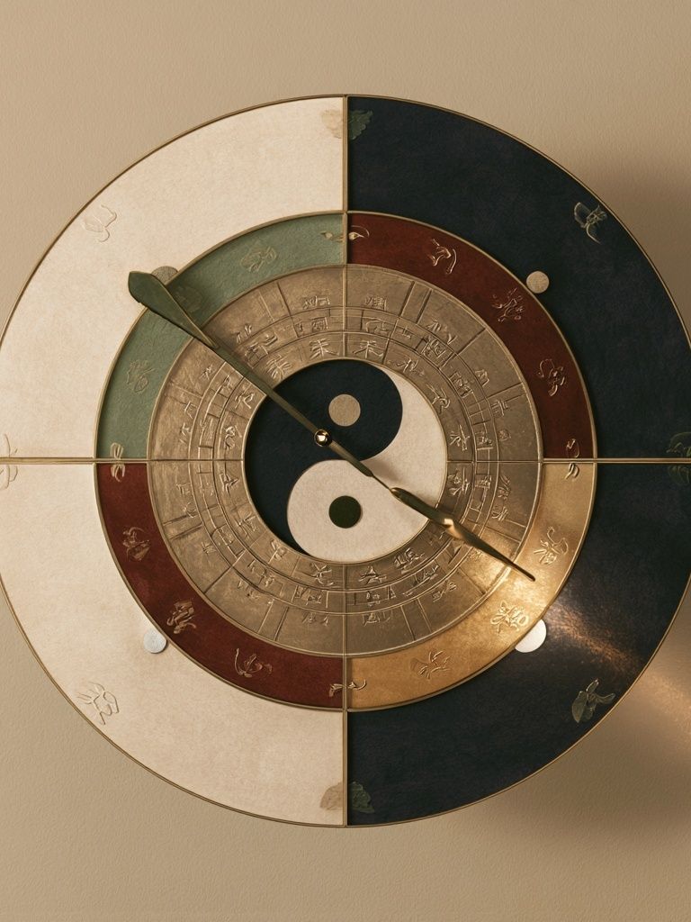 Yin Yang Compass Poster. poster — mindfulness art