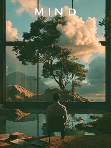 Mindful Landscape Meditation Poster. poster — mindfulness art