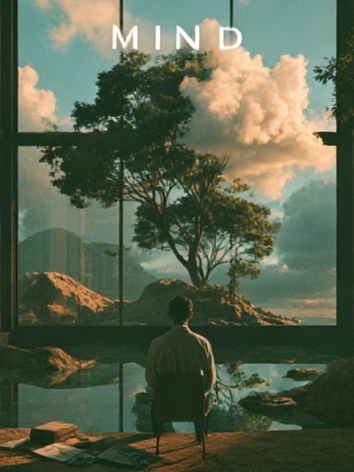 Mindful Landscape Meditation Poster. poster
