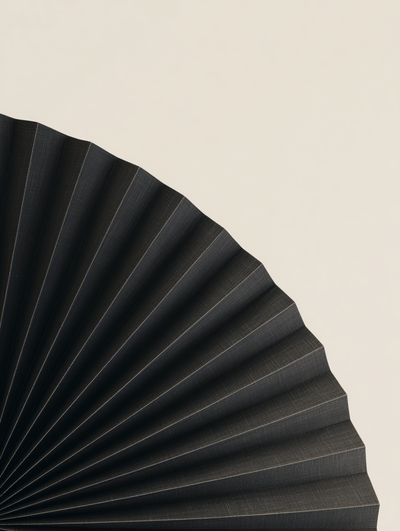 Minimal Black Fan Poster.
