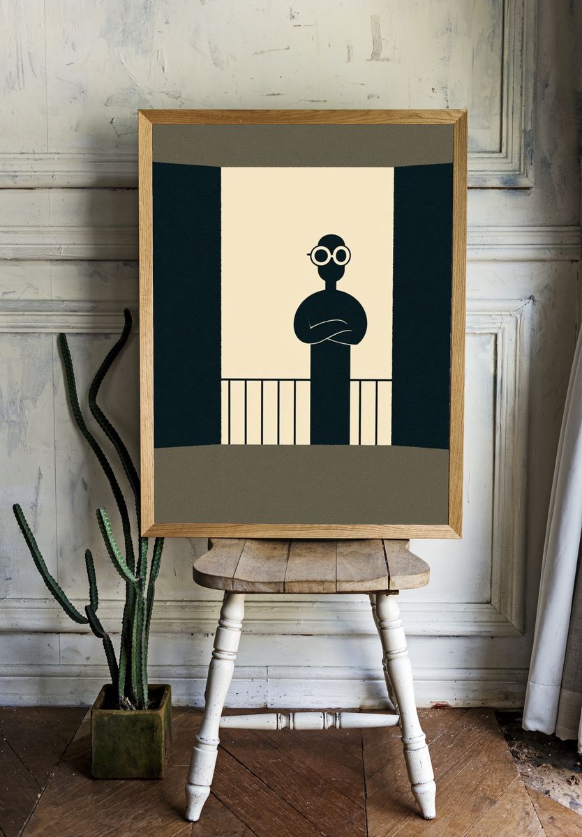 Minimalist Figure Poster. — room view 1