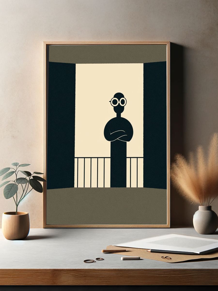 Minimalist Figure Poster. — room view 2