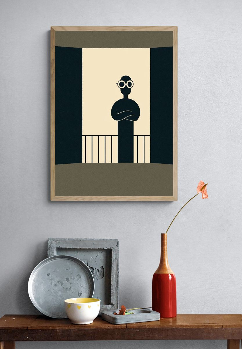 Minimalist Figure Poster. — room view 3