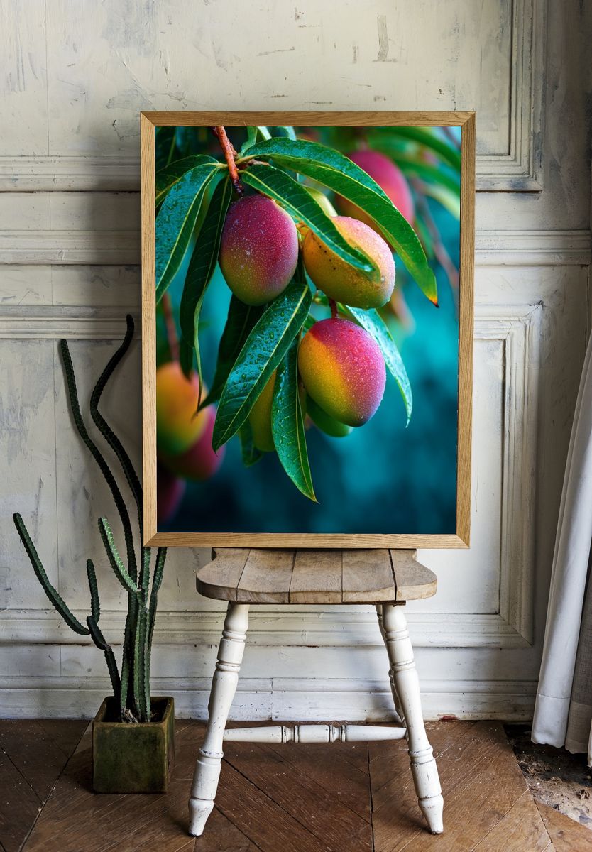 Mangoes on Tree — Botanical Print room preview