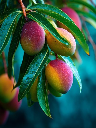 Mangoes on Tree — Botanical Print. poster