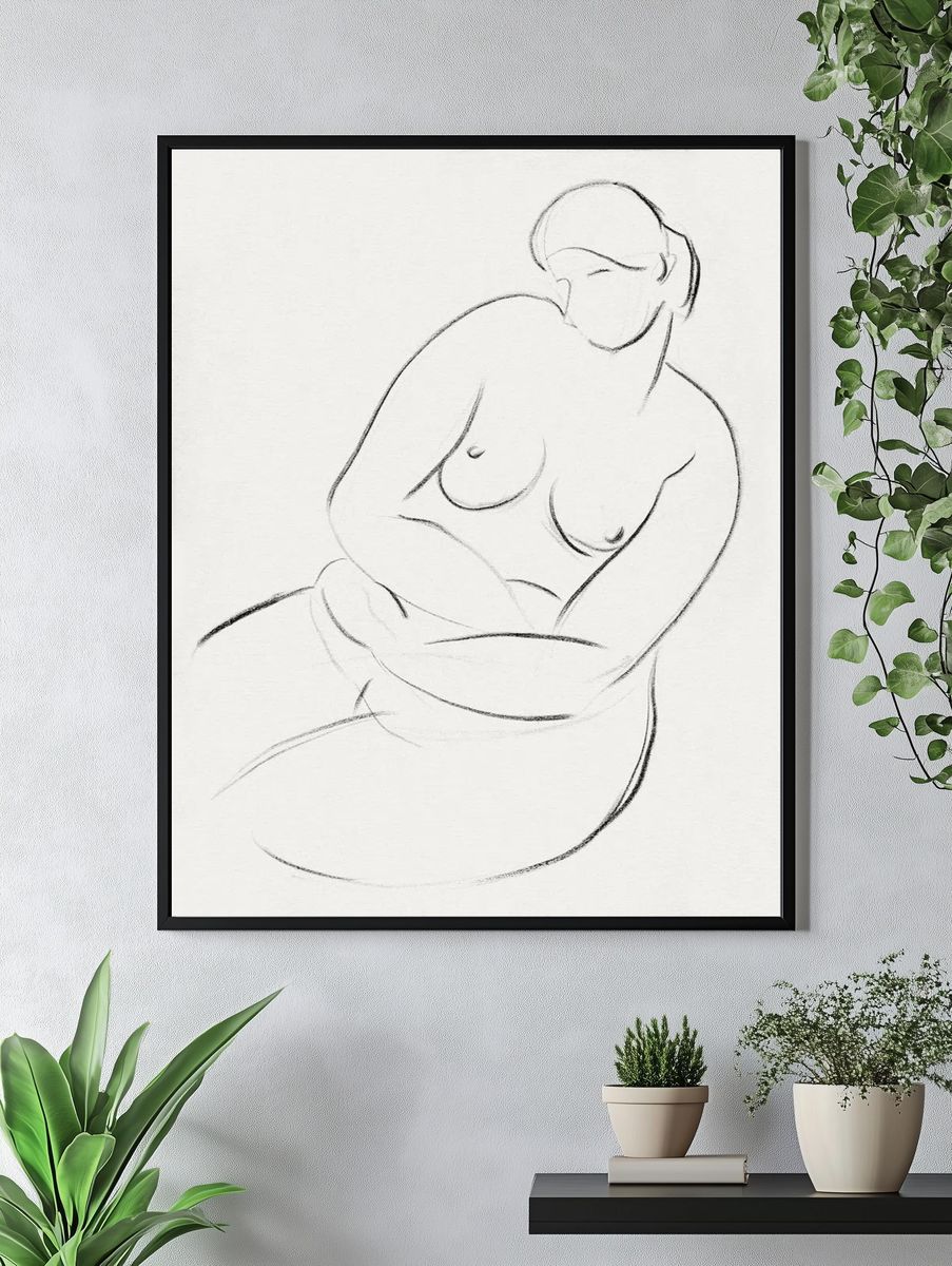 Naked woman showing her breasts. — room view 4