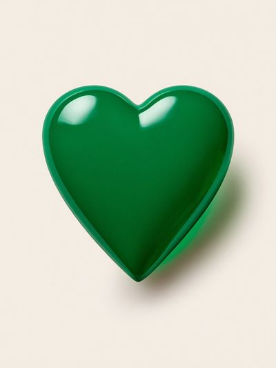 Green Heart Minimalist Print. poster