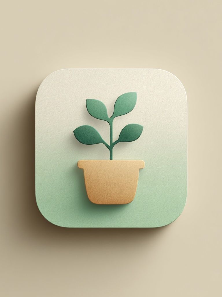 Potted Plant Minimalist Poster. poster detail