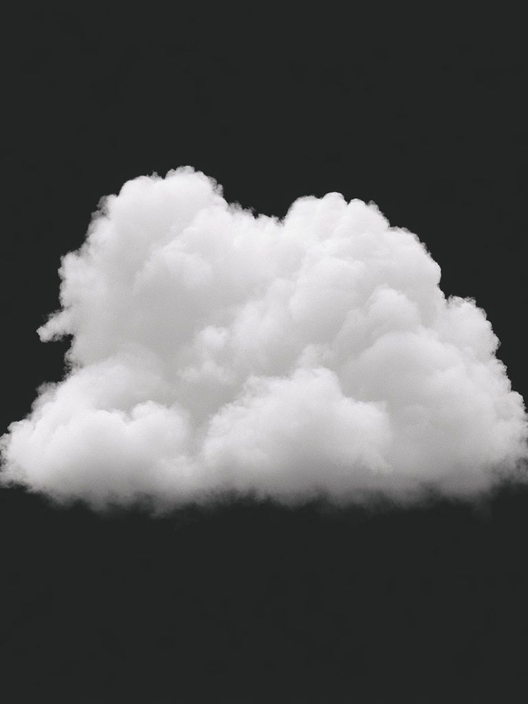 Floating Cloud Minimalist Print. poster — minimalist art