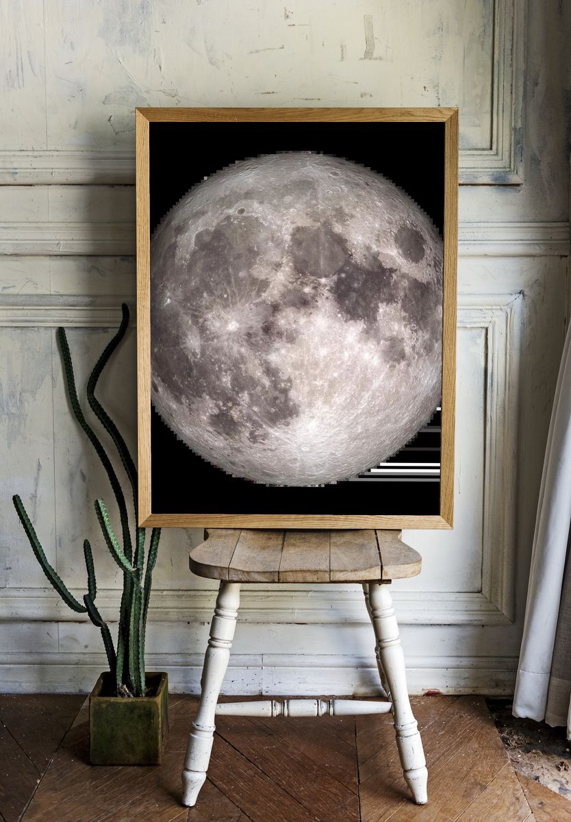 Full Moon Photography Poster. — room view 1