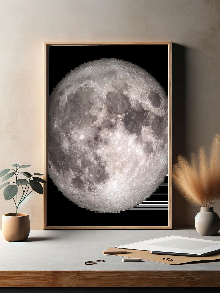 Full Moon Photography Poster. — room view 2