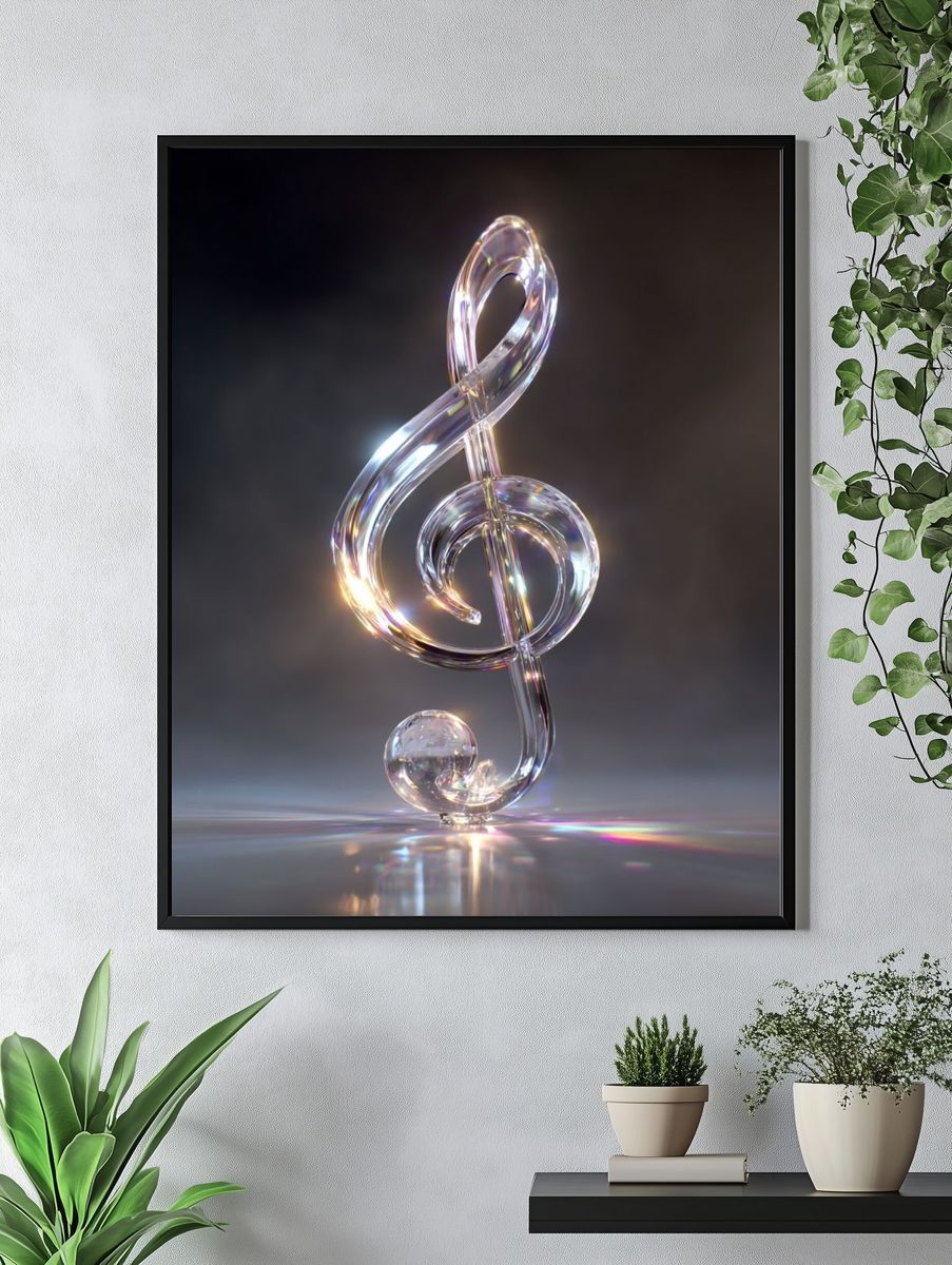 Musical Note — Art Print. — room view 4