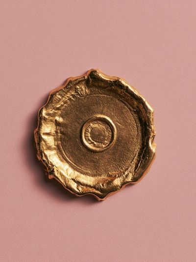 Gold Wax Seal Minimalist Print. poster