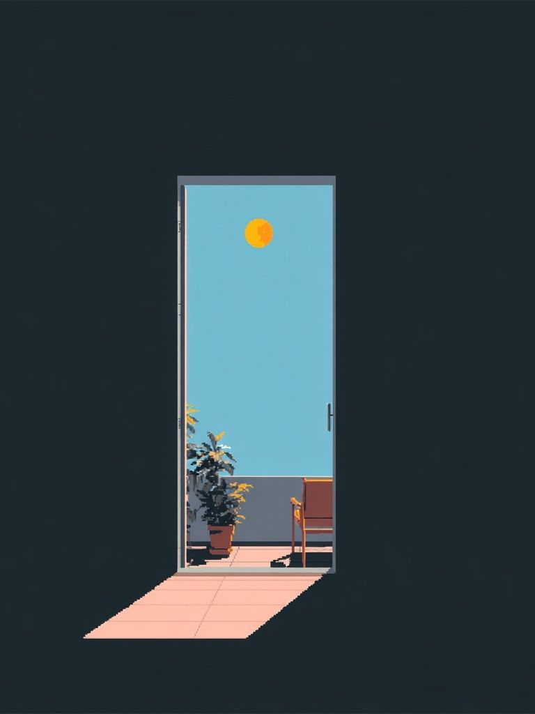 Luna Doorway Minimalist Print. poster detail