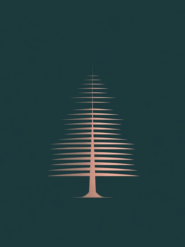 Minimal Pine Tree Poster. poster detail