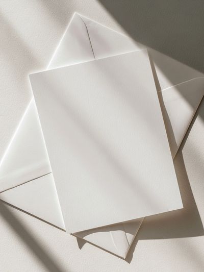 Minimal White Paper Fold Poster.