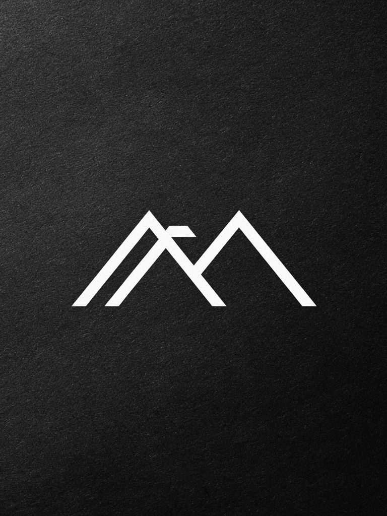Minimal Mountain Line Art Poster. poster detail