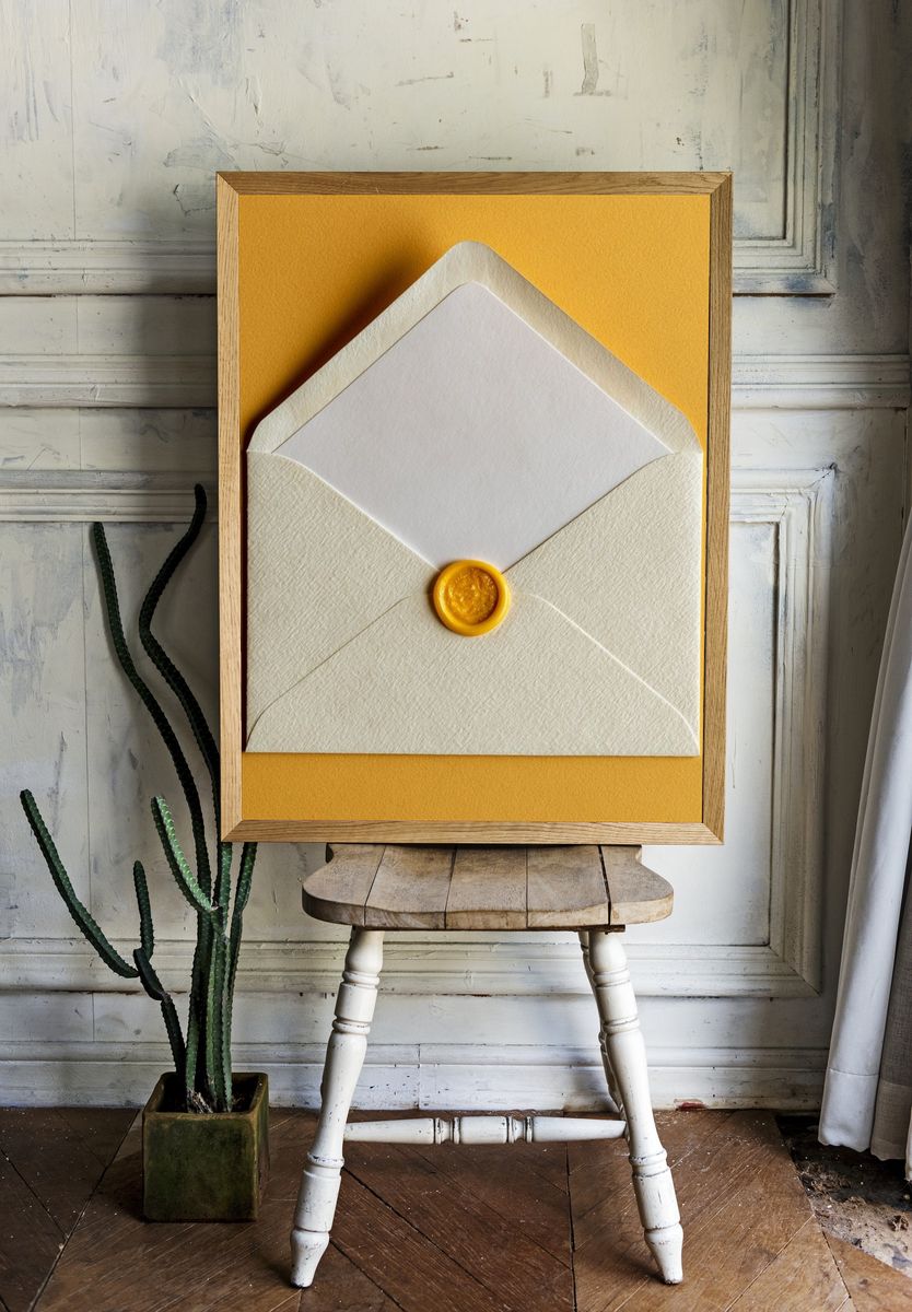Sealed Envelope Minimalist Print. room preview