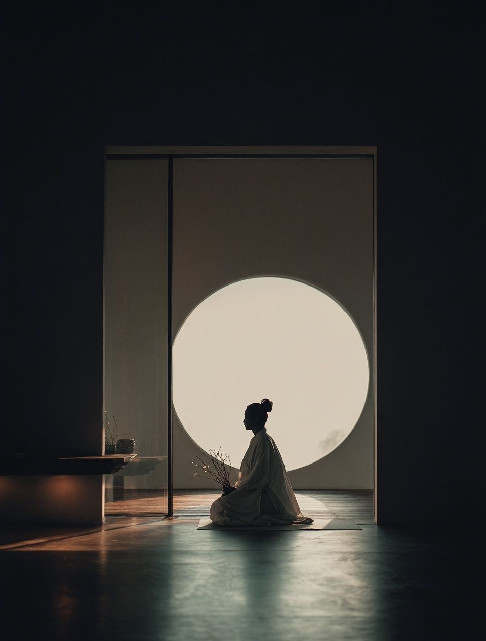Meditative Silence — Minimalist Print. poster detail