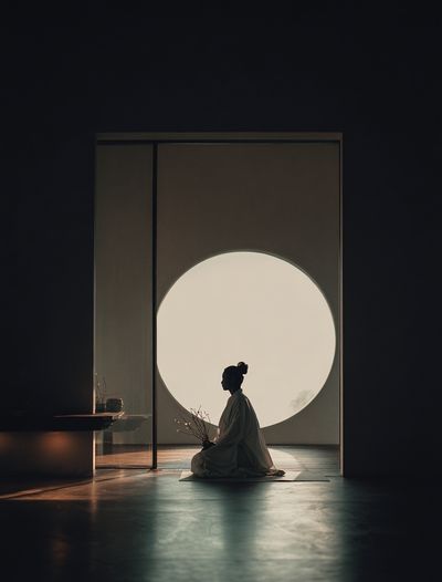 Meditative Silence — Minimalist Print. poster