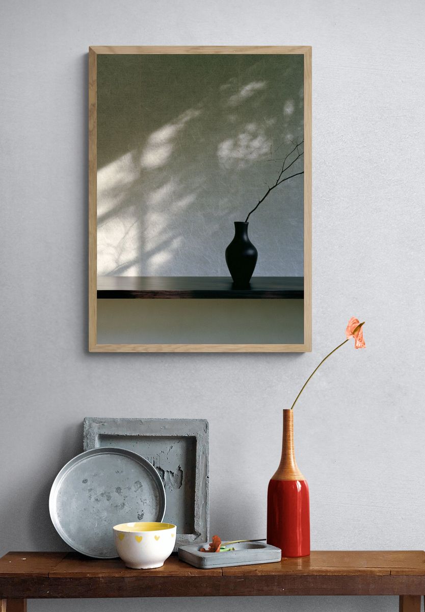 Minimalist Vase Still Life Print. — room view 3