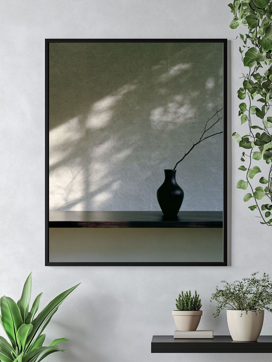 Minimalist Vase Still Life Print. — room view 4