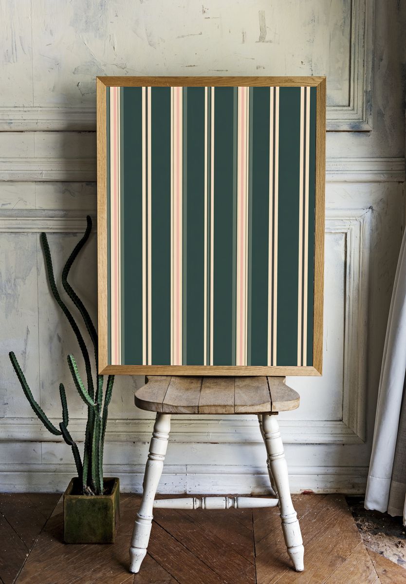 Striped Pattern — Minimalist Print room preview