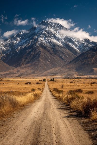 Mountain Road — Nature Photography Poster. poster print