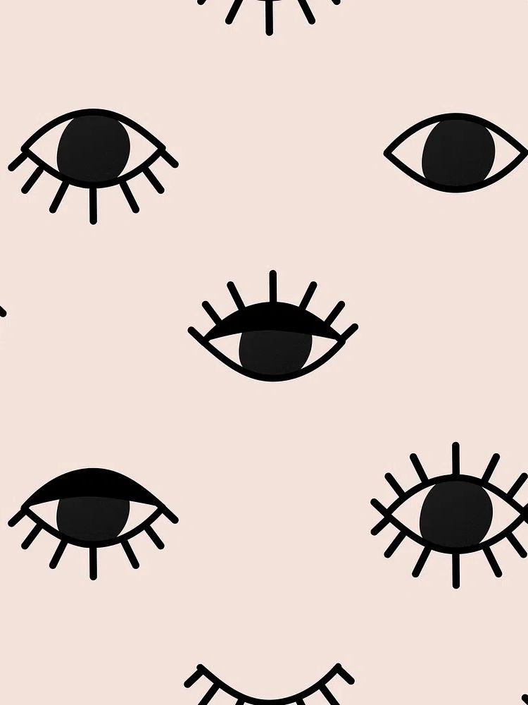 Seamless eyes pattern background, psychedelic. poster detail